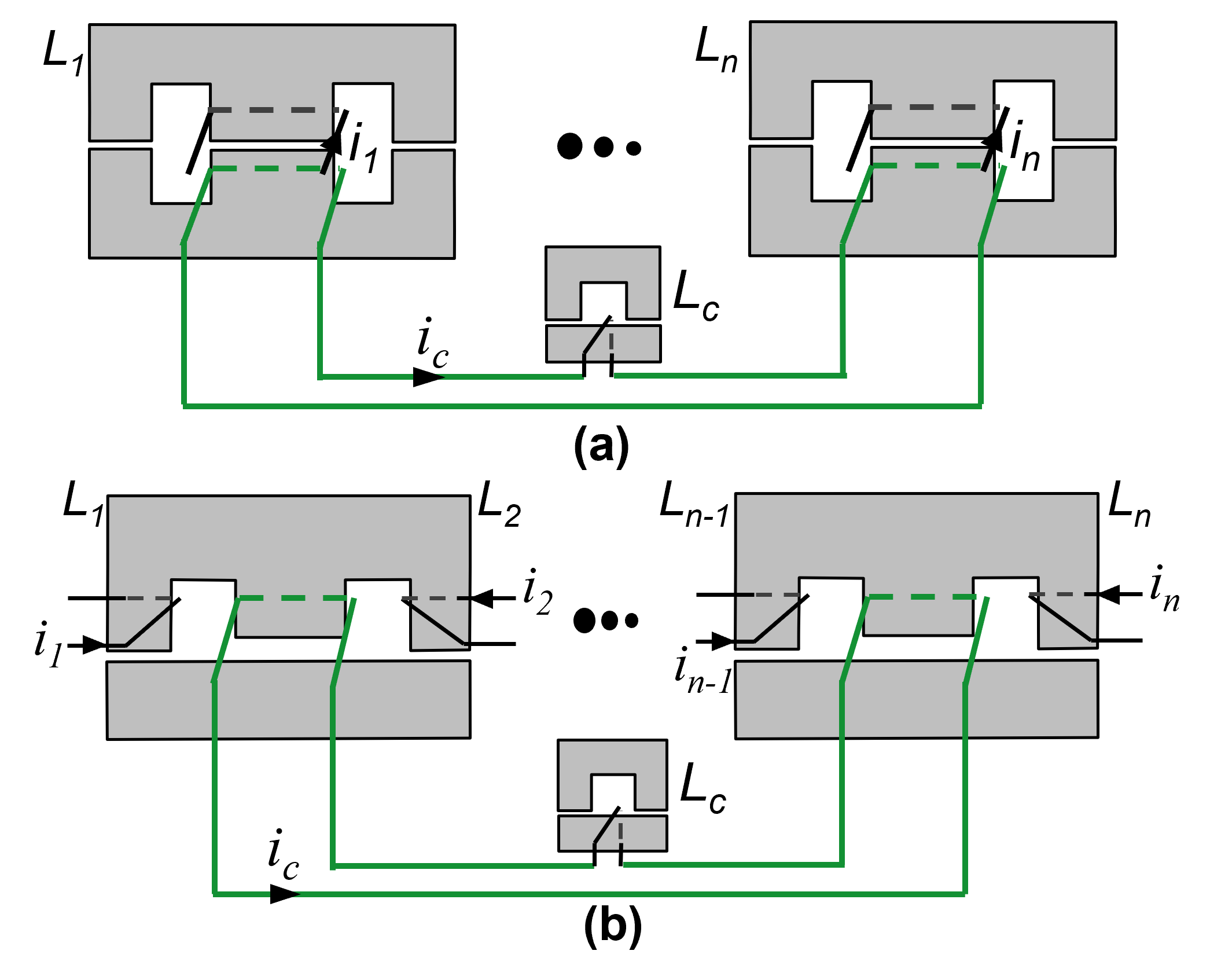 Coupled inductor structures