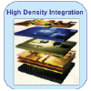 Icons showing equipment used in high density integration